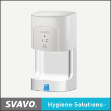 Toilet High-Speed Hand Dryer with Base in Red Color (V-182S)